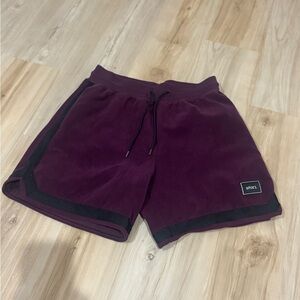Stori Men's Burgundy Athletic Shorts